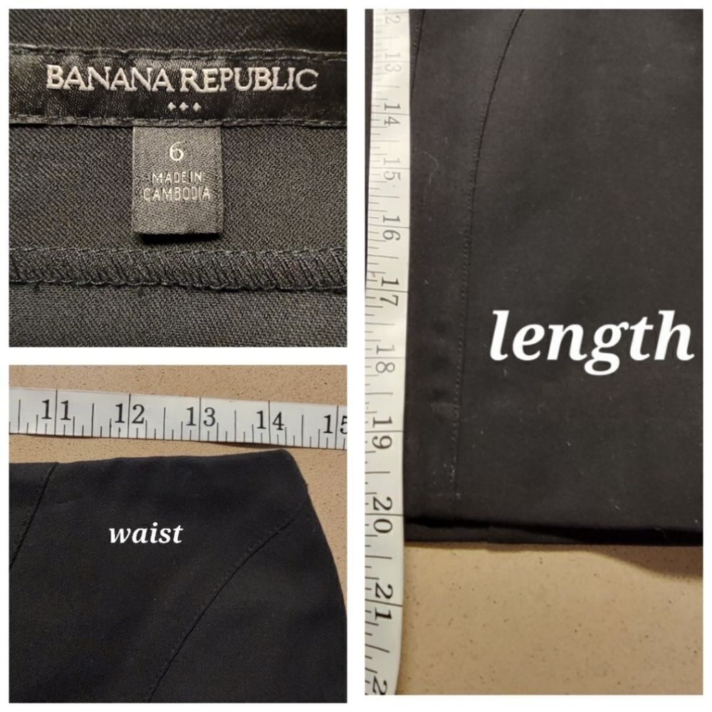 Banana Republic Black Stretch Seamed Mini Skirt - Picture 13 of 15